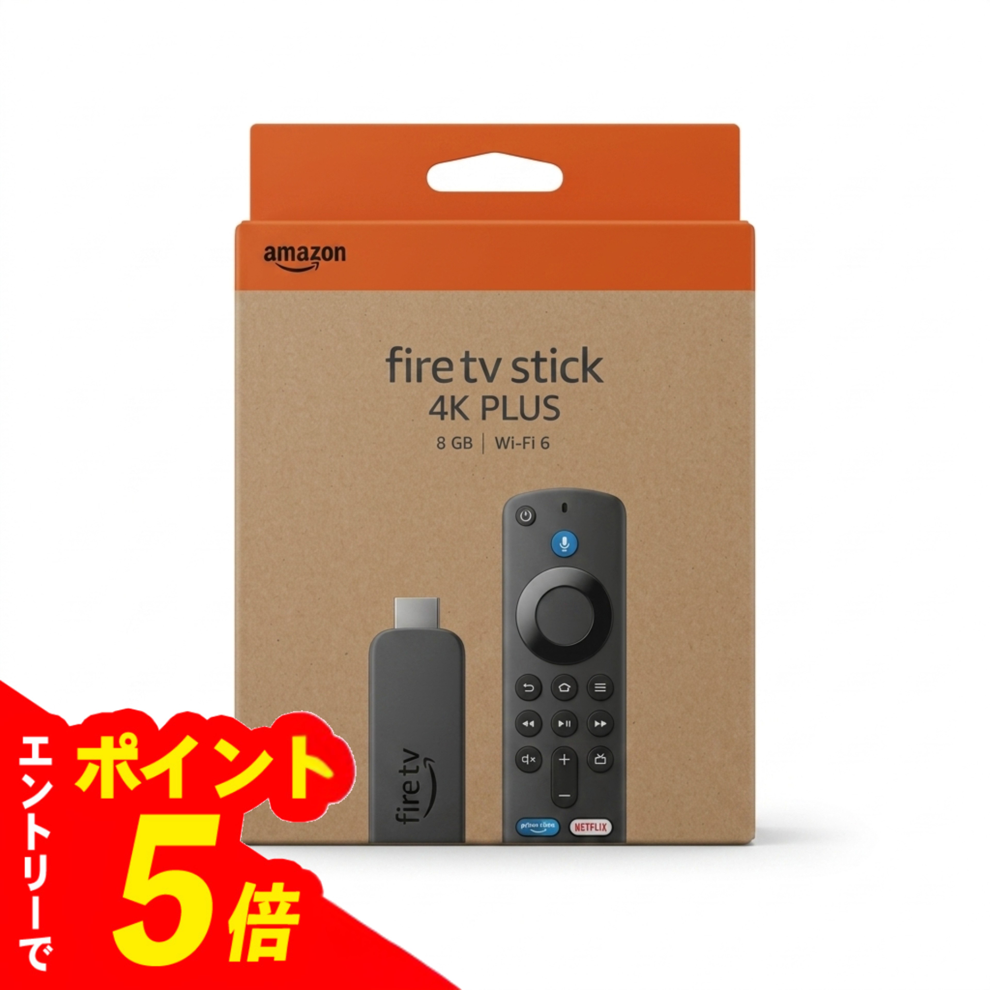 【エントリーでポイント5倍】最新 2026年版 Amazon Fire TV Stick 4K PLUS 8GB/Wi-Fi 6 ギフト対象