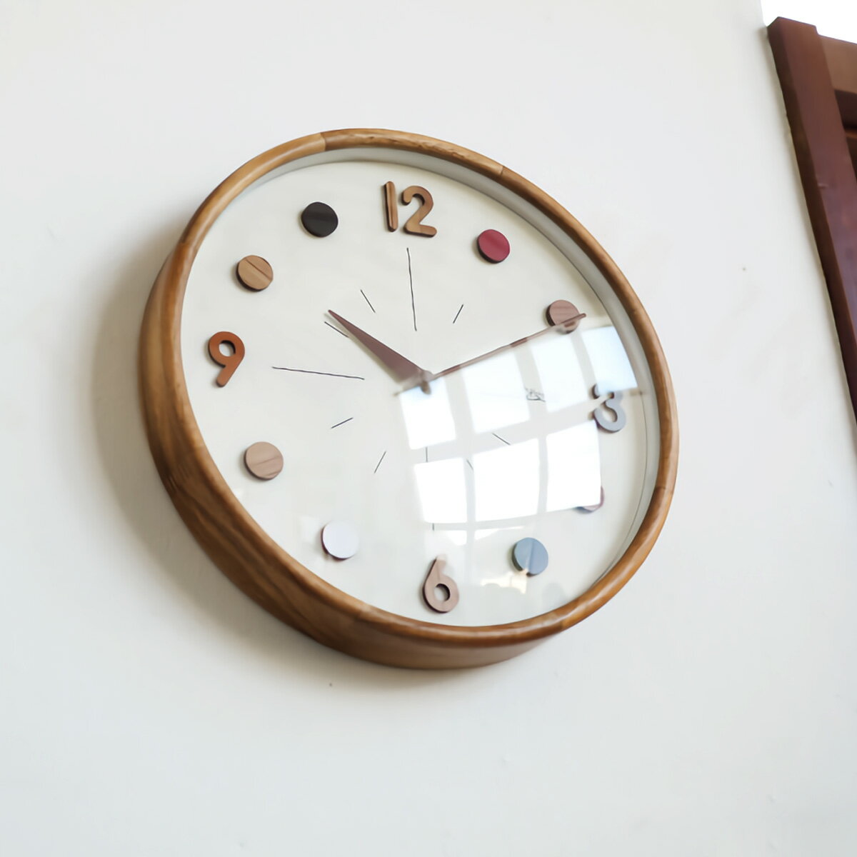 壁掛け時計 おしゃれ 時計 壁掛け 北欧 掛け時計 Katrine カトリネ CL-3953 静音 音がしない 木製 ナチュラル 可愛い 子供部屋 インテリア ウォールクロック デザイナーズ オシャレ 見やすい シンプル【PUP01】 新生活