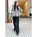 INDIMARK ワイドパンツ レディース ブラック おしゃれ ブランド かわいい WJ186【お取り寄せ】(4)