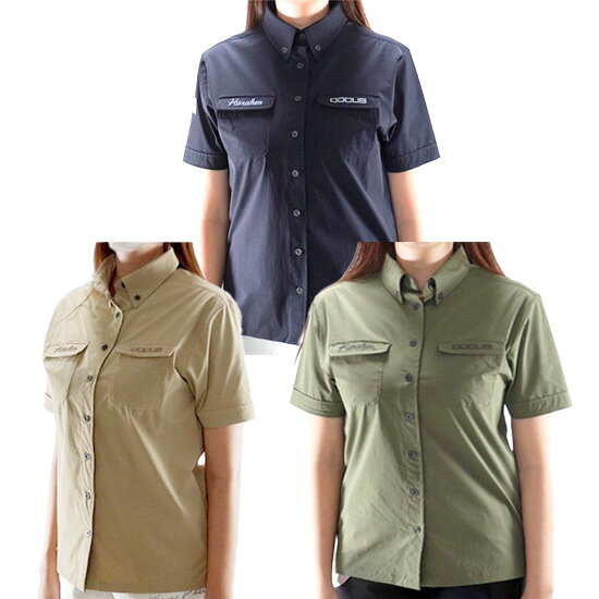DOCUS ゴルフウェア レディース ミリタリーシャツ 半袖 おしゃれ かわいい ブランド DCL25S011【お取り寄せ】