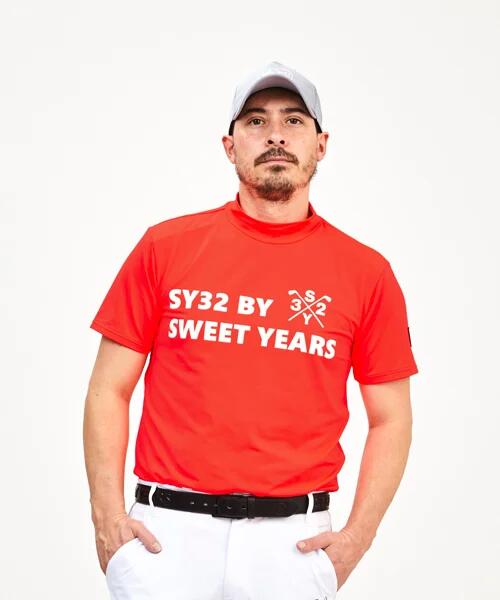 お取り寄せ SY32 by SWEET YEARS モックネックシャツ メンズ ブランド おしゃれ ゴルフ スポーツ 11305-4-24ss
