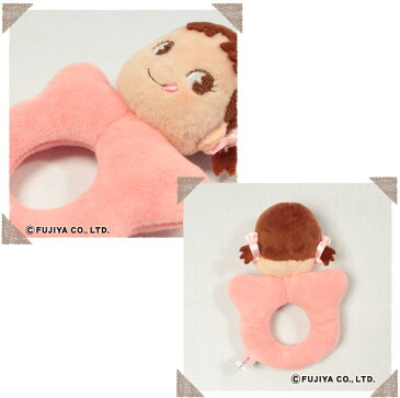 ベビーペコ(Baby Peko)リングがらがら ベビー おもちゃ 赤ちゃんおもちゃ 女の子 布のおもちゃ 布製玩具 新生児 子供 キッズ キャラクター 不二家 ペコちゃん グッズ ベビー用品 出産祝い 出産ギフト 誕生日 プレゼント