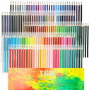 色鉛筆 160色セット 油性色鉛筆 非毒性 写生 塗り絵 スケッチ 学生さんと初心者専用 持ち運び便利 鉛筆削りや消しゴムが付き