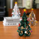 【送料無料】クリスマスツリー 卓上 クリスマスプレゼント 卓上 木製 おもちゃ クリスマス 飾り オーナメント 置物 飾り付け デコレーション 装飾 (グリーン...