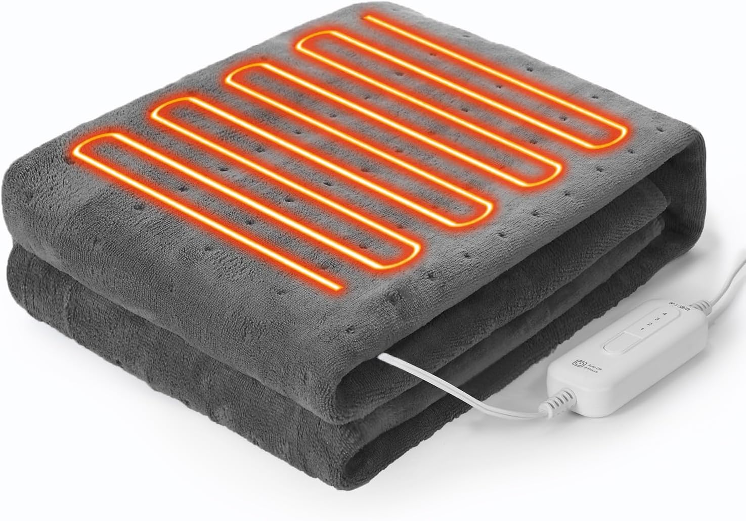 【送料無料】電気毛布 敷き 140×80cm 洗える 4段階温度調節 切り忘れ防止8時間タイマー ダニ退治 シングル ホットカーペット 節電 省エネ 敷き毛布 防寒対策 暖房器具 ギフト ふわふわ ブランケット 丸洗い PSE認証済み 日本語説明書付き