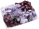 花材セット 手芸クラフト ハーバリウム花材 アロマワックスサシェ プリザーブドフラワー アジサイ カスミ草 ボタンフラワー(4)