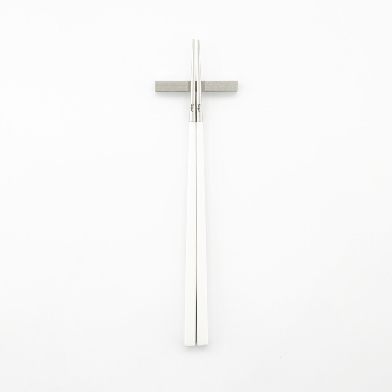 【正規取扱店】 クチポール KUBE キューブ 箸 箸置き 1膳 ホワイトシルバー Cutipol カトラリー