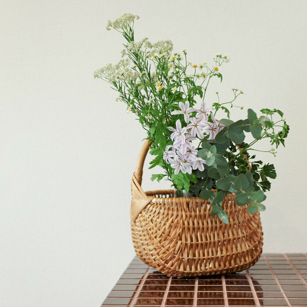 花籠 かやごもり/インテリア/花入れ/華道具/花器/竹/国産/日本製
