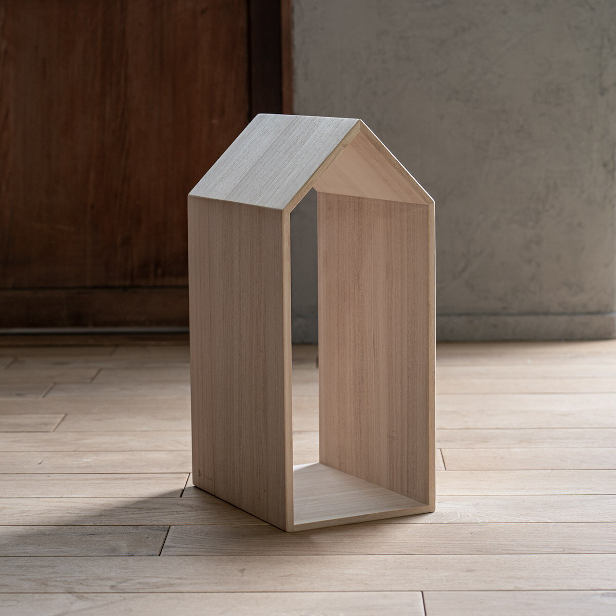 本の家 ブックハウスM 単品 増田桐箱店 ブックハウス 日本製 ブックスタンド ブックエンド 木製 倒れない 北欧 おしゃれ 本 絵本 収納 Book Hous...