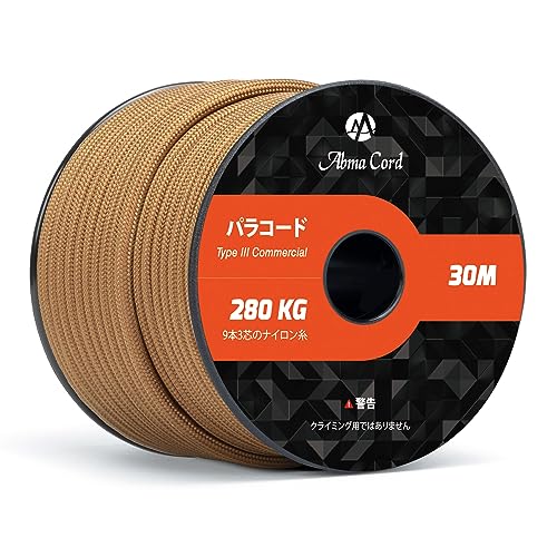 FFuE TCYF50m Abma Cord pR[h 4mm 9c pV[gR[h KC[v ω׏d280kg eg[v ToCo ANZT[p 30m/50m