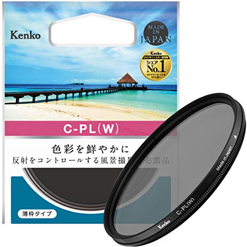 サイズ：72mm Kenko PLフィルター サーキュラーPL(W) 72mm コントラスト 反射調整用 薄枠 472149