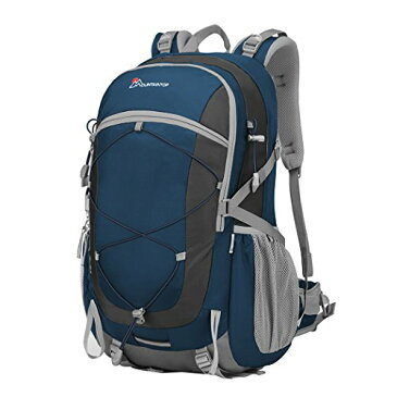 色：サファイアブルー マウンテントップ(Mountaintop) バックパック 40L リュック 登山 ザック アウトドア 旅行用 バッグ リュックサック 防水 軽量 レインカバー付き