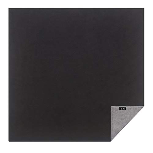 色：ブラック サイズ：XL(580 x 580) 重なねるとくっつく不思議な保護クロス Stick It Wrapper レンズ/カメラ/PC/タブレット/時計 の保護 インナーバッグ (XL(580 x 580), ブラック)
