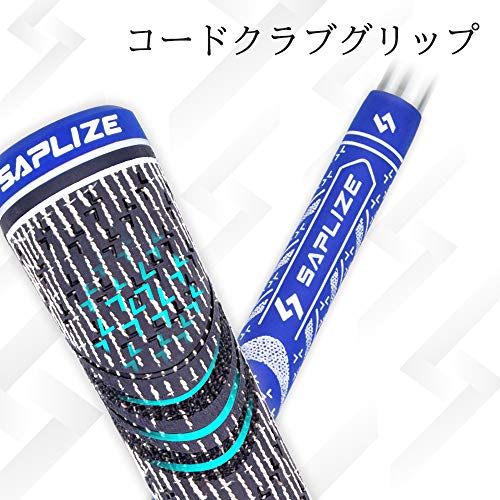 色：ブルー・スタンダード・13本・溶液交換キット 13本セット・溶液交換キット SAPLIZE ゴルフグリップ ハーフコード・ラバー 多色 ミッドサイズ・スタンダード 滑り止め 溶液・テープ・ 2