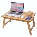 サイズ：6040 OIWAI パソコンデスク木製 ベッドテーブル ローテーブル ミニテーブル 折り畳み ピクニック、 キャンプテーブル 高さ調整 竹製(60*40 高さ調整タイプ