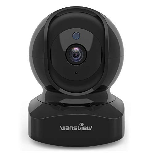 色：黒 Wansview ネットワークカメラ 1080P 200万画素 ベイビーモニター WiFi IPカメラ ワイヤレス屋内防犯カメラ ペットカメラ ベビー老人ペット見守り 動体検知 双方向音声 暗視撮影 録画可能