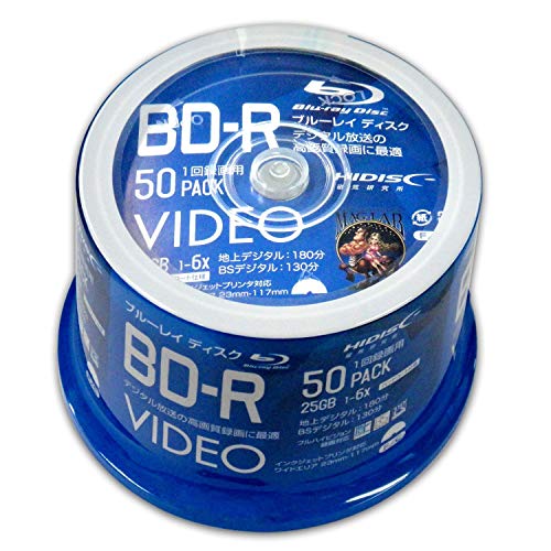 50 HIDISC 6®бBD-R 50ѥå 25GB ۥ磻ȥץ󥿥֥ϥǥ VVVBR25JP50