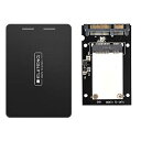 ELUTENG mSATA SSDP[X 2.5C` M.2 mSATA SSD to SATA A~k rM mSATAϊA_v^[ 30x50mm SATA 3.0 mSATA SSD OtP[X 6Gbps  pc p[c for Win10 / 8 / 7 / VISTA/XP/LinuxȂǑΉ mSATA/SATAC