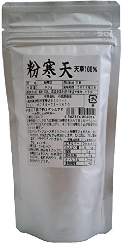 原料は天草を100％使用しております。天草の色素により、薄い茶色っぽい色をしています。便利でお買い得の粉寒天です。ぷるんとした弾力のある寒天が作れます。