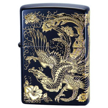 ZIPPO 二面鳳凰 黒金【送料無料】 メール便対応商品