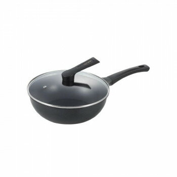 菰田欣也　深型フライパン28cm(ガラス蓋付き) KO0045【送料無料】