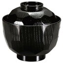 福井クラフト 耐熱ニュー亀甲小吸椀(蓋親) 黒 12034020【送料無料】