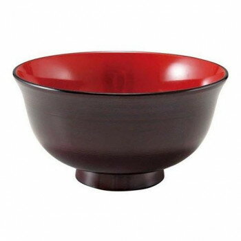 福井クラフト　TA5寸千筋丼物椀(親)溜内朱 38020222【送料無料】