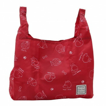 優美社　3301-15（マーマ フィオーレ） コンパクト収納 くり手型 エコバッグ レッド【送料無料】(4)