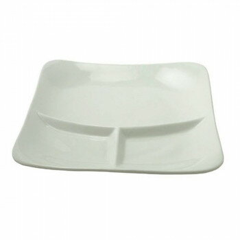 リビング ホワイト　プレーンランチプレート 22.5cm【送料無料】