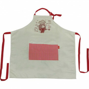 水森亜土 エプロン コック レッド AD-8971【送料無料】