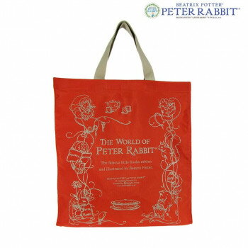 優美社　0647-00　 （ピーターラビット(TM)） スクエア型トートバッグ(M) オレンジ【送料無料】(4)