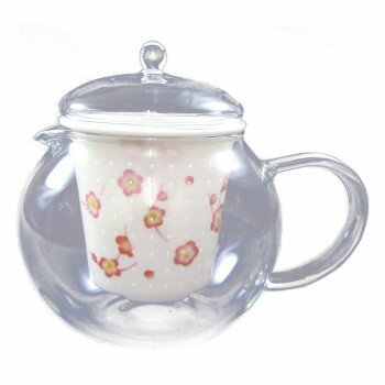 有田焼 セランドグラス おしゃれポット 誕生花 2月 梅 500cc FC-550C【送料無料】