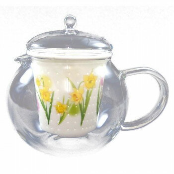 有田焼 セランドグラス おしゃれポット 誕生花 1月 水仙 500cc FC-550C【送料無料】