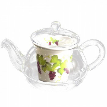 有田焼 セランドグラス おしゃれポット ぶどう 300cc KA-200【送料無料】