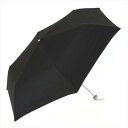 晴雨兼用折畳傘 ピーチドロップ耐風ミニ55 ブラック 1660【送料無料】