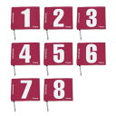羽立工業 GG用旗セットNo1〜8 レッド BH5001S-62【送料無料】(4)