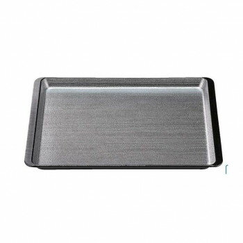 福井クラフト　耐熱A)尺4ツバ付木目トレー銀梨地渕黒SL 17413590【送料無料】