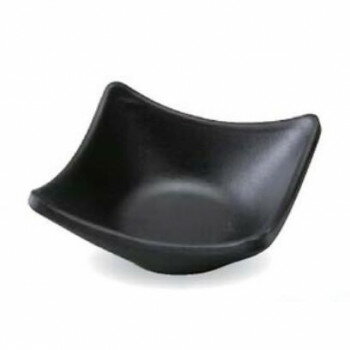 福井クラフト　メラミン四方反り鉢(九)黒マット 80304320【送料無料】