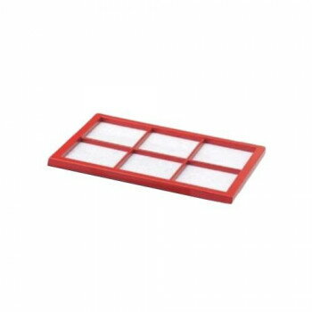 6.5寸源氏物語盛器　蓋　朱　55001700【送料無料】