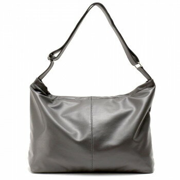 DEVICE ルーズ マンメイドレザー ショルダーバッグ チャコールグレー DSG24036【送料無料】