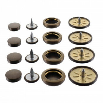 ホック一撃用ホック玉18mm 4入り アンティーク H18ABLK 606929【送料無料】