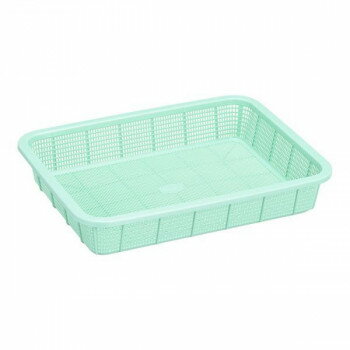 セキスイ　角篭浅型　中　ライトグリーン　K-542　AKG222【送料無料】