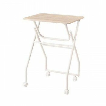 東谷 キャスター付フォールディングテーブル ホワイト PT-300WH【送料無料】