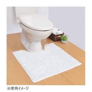 ターキッシュシャギー トイレマット 日本製 60×65cm ホワイト【送料無料】