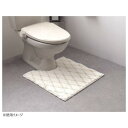 ゆきふみ トイレマット 日本製 ホワイト 60×60cm【送料無料】(3)