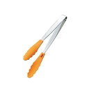 田辺金具 抗菌耐熱ストッパー付マルチトング オレンジ300【送料無料】