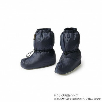 ダウンソックスショート 登山向き チャコールネイビー×ブルー Mサイズ WD040【送料無料】