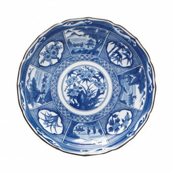 光洋陶器 花伝 四君子 尺皿 54917016【送料無料】