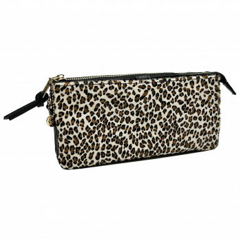 DAICO Pisoraro(ピソラロ) ハラコ ウォレットバッグ LEOPARD-WH PR239【送料無料】
