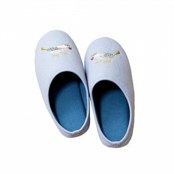 川島織物セルコン いちご泥棒 スリッパ 06 M GS1700A BG・ブルーグリーン【送料無料】